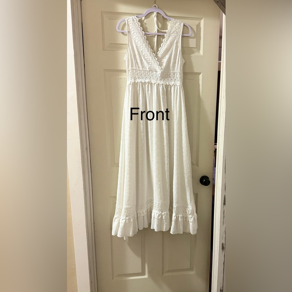 Like New without tags. White Midi Dress.